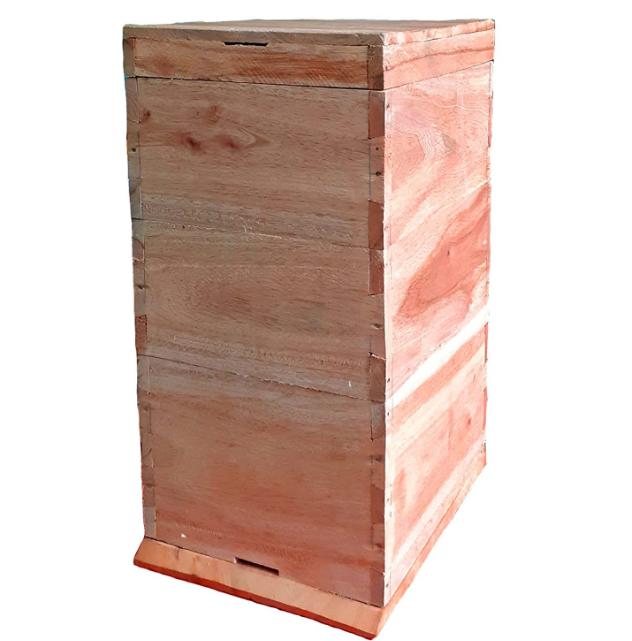 RAHBAN Honey Bee hive Wooden Box- Apis Cerena Indica with Precise Machine Finish-Three Chamber hive - Stumbit Gardening